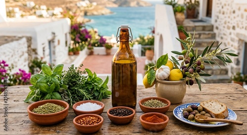 lavender and oil, spices and oil