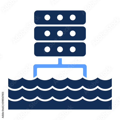 Data Lake Solid Icon