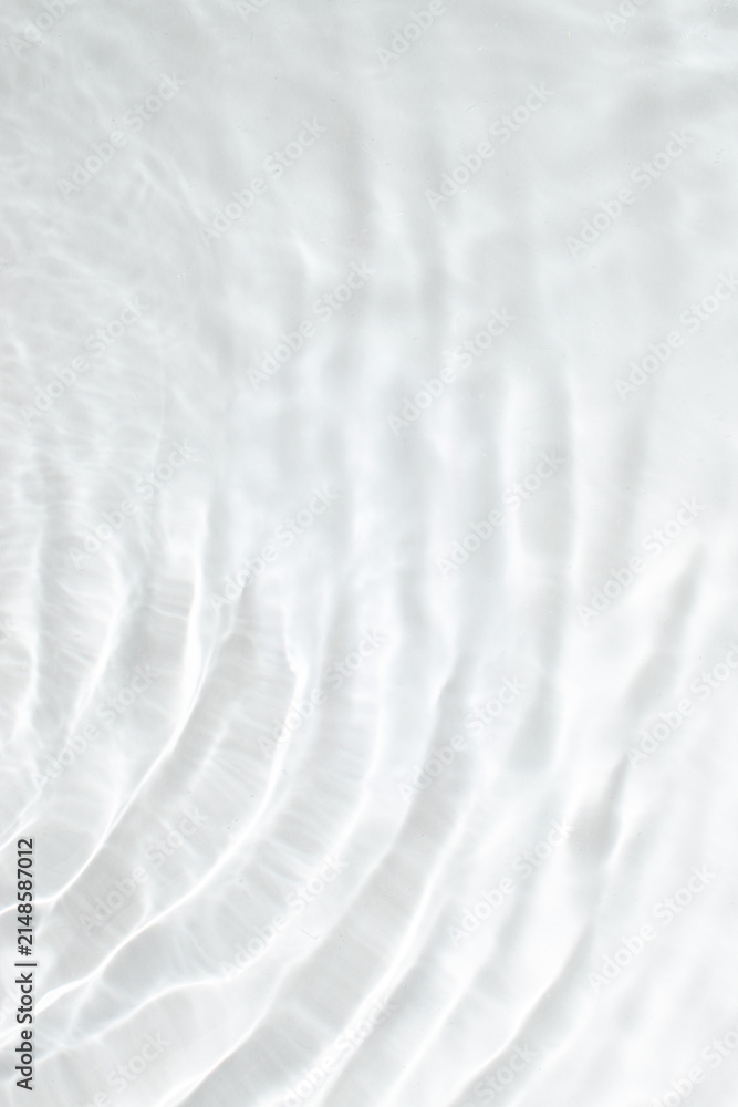 Obraz premium Abstract ripple water surface texture on the white or light grey background