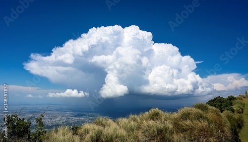 Large White Cloud In A Blue Sky