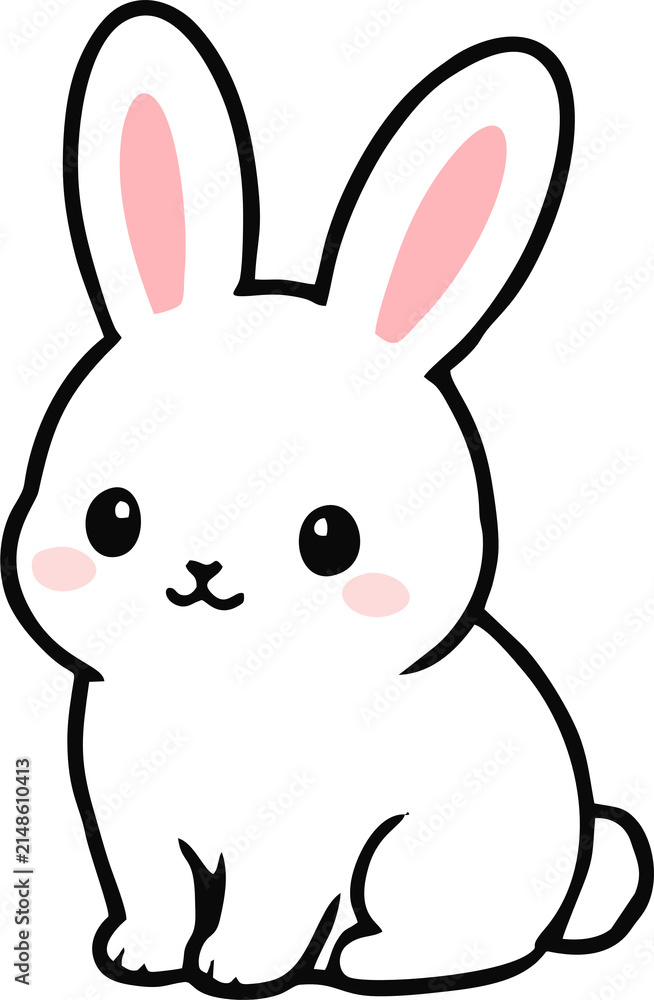 Fototapeta premium Cute Bunny Rabbit