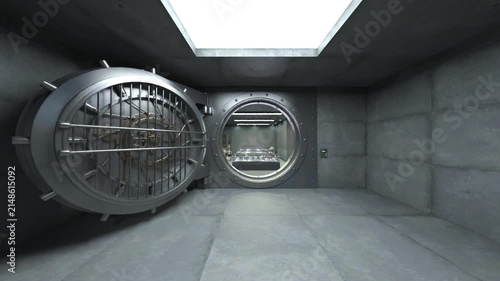 金庫室　3DCGレンダリング