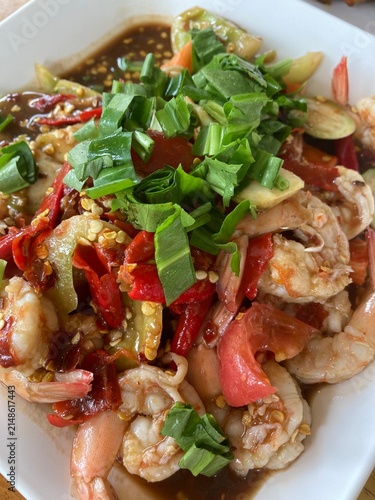 salad with shrimps