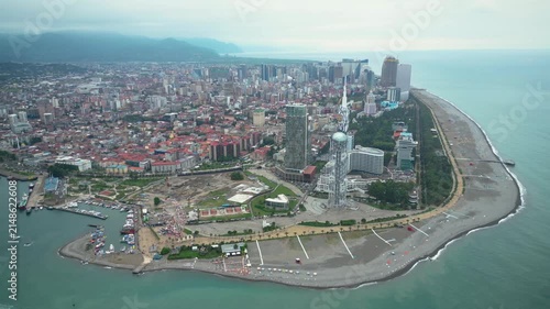 aerial view of the city of batumi