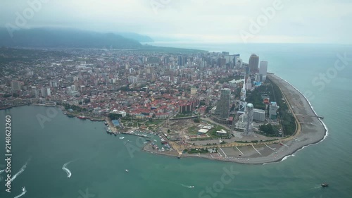 aerial view of the city of batumi