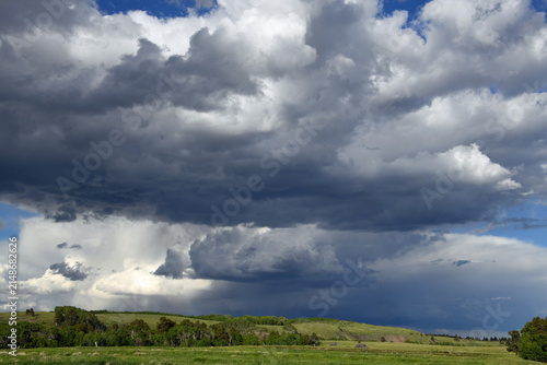 Approaching Thunderstorm near Glacier National Park, Montana