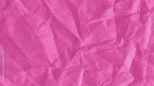 Pink Crumpled Paper Texture Background