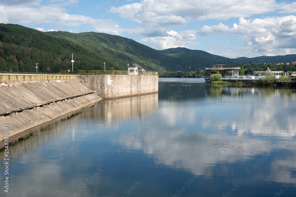 Fototapeta premium Summer Landscape around Pancharevo lake, Bulgaria