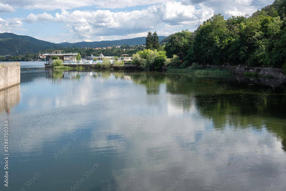 Fototapeta premium Summer Landscape around Pancharevo lake, Bulgaria