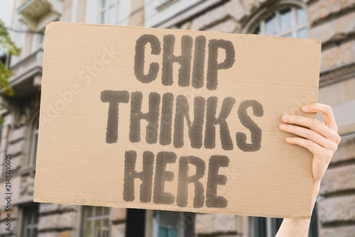 Fotografie "Chip Thinks Here" A local processor runs AI models without internet