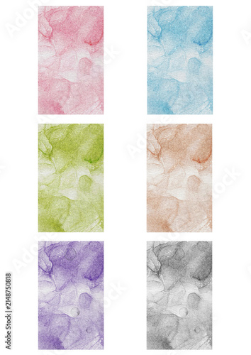 Elegant Vertical Watercolor Background Collection, Set of 6