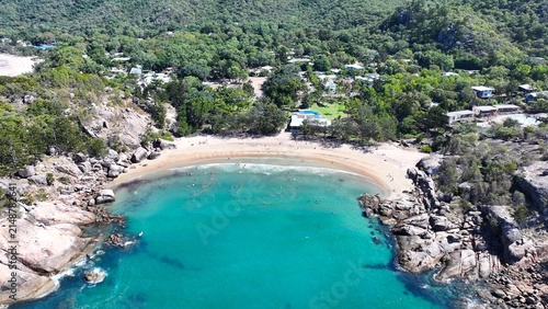 Spectacular aerial photo of Alma Bay Magnetic Island Queensland Australia