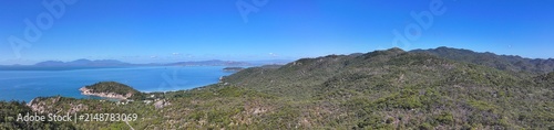 Photography Spectacular aerial Panorama of Arcadia Magnetic Island Queensland Australia