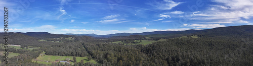 Foto Spectacular aerial Panorama of Buxton Victoria Australia