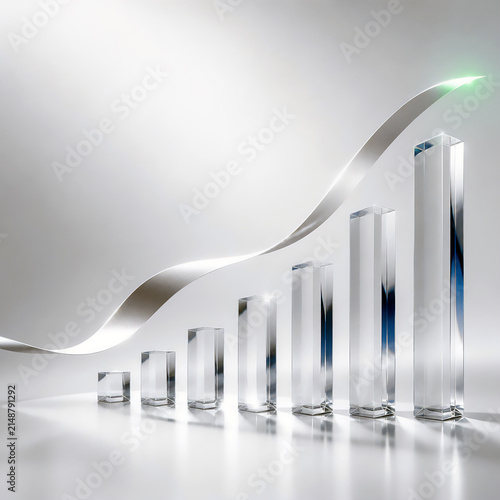 Business concept image representing momentum, sustainable growth, and strategic