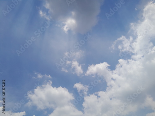 morning clear vast blue sky background