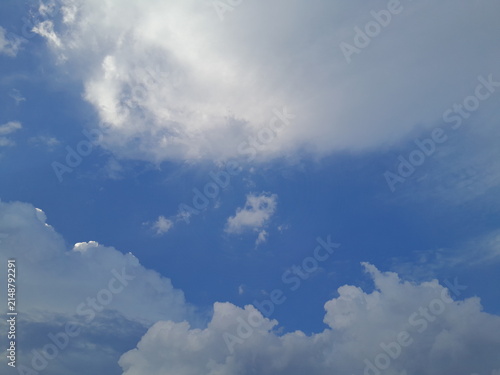 morning clear vast blue sky background