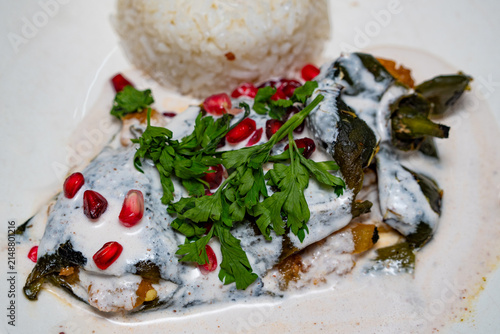 Photography Chiles en Nogada, a traditional Mexican dish