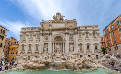 Canvas Print trevi fountain rome italy