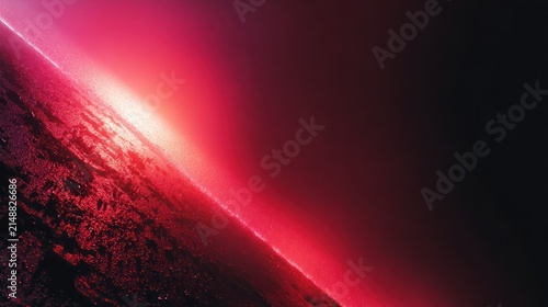 Abstract red gradient background with light and space concept