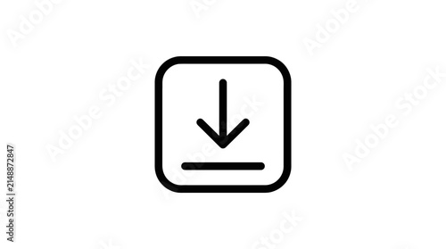 Download Icon Isolated on Transparent Background