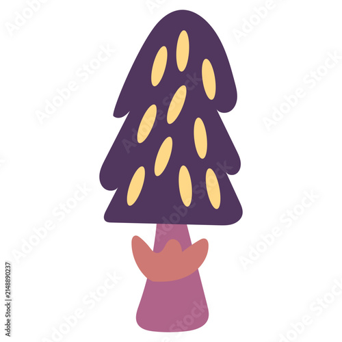 Whimsical autumn mushroom vector set with fairytale fungi, colorful polka dot toadstools, and cottagecore woodland clipart