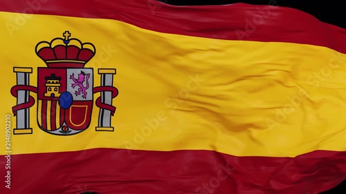 Spanish Flag Transition Reveal Pack Alpha Channel