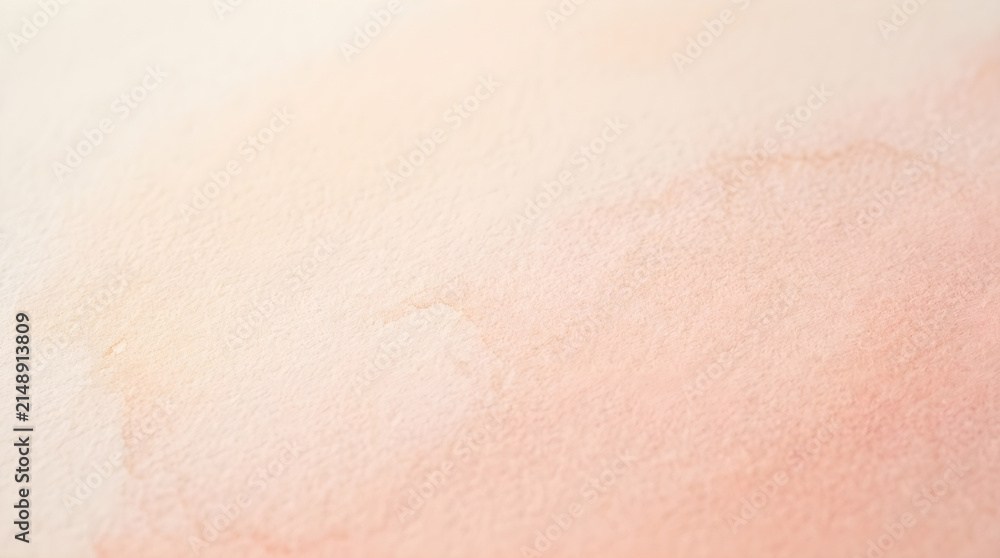 Fototapeta premium Seamless Pastel Peach Ombre Watercolor Paper Background with Gentle Color Gradient Fade Ideal for Book Cover and Poster Background Design Ultra High Resolution Clean Studio Stock Photo