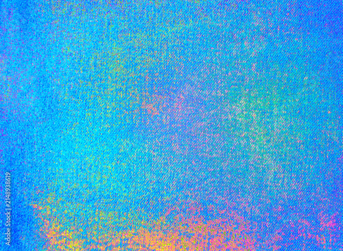 Abstract holographic blue iridescent texture with digital noise, vibrant neon gradients and shimmering grain. Futuristic colorful background for tech, design, wallpaper and creative projects.