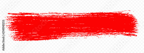 Red Grunge brush paint Colorful Texture Vector Illustration