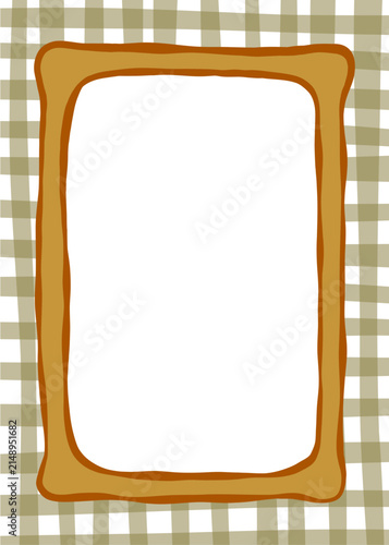 Hand Drawn Whimsical Fall Frame, Wavy Autumn Borders for Thanksgiving and Halloween Invitation Card