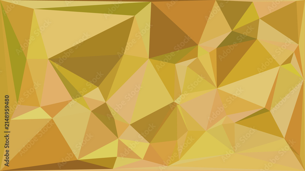 Fototapeta premium Abstract geometric background with soft beige and light brown low poly triangular pattern design