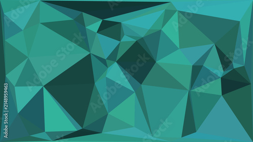 Plakat Soft coral red abstract geometric background with low poly triangular pattern for modern design