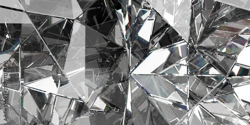 abstract crystal texture background with geometric diamond facets
