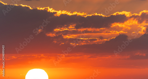 Canvas Print sunset in the sky