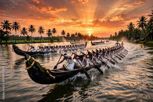 Dynamic Vallam Kali Snake Boat Race on Kerala Backwaters