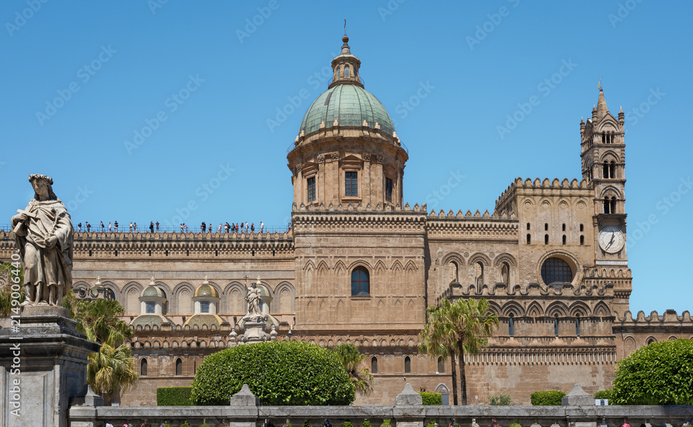 Obraz premium View of Palermo Cathedral. Sicily, Italy.