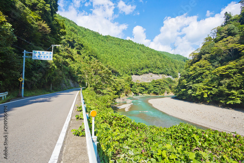Konstfotografi Rural road at Wakayama Prefecture, Japan.