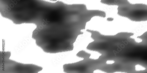 Принти на полотні High contrast black and white abstract pattern with irregular shapes and soft ed