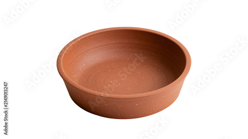 Quadro su tela Terracotta clay bowl with speckled texture