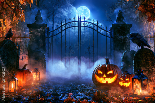 Halloween Atmosphere Halloween Background Cozy Halloween Scene