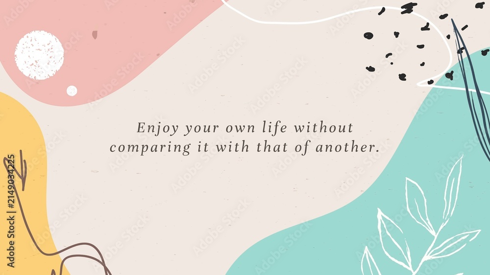 Obraz premium Motivational quote blog banner template
