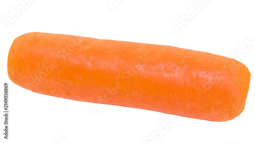 Whole peeled raw carrot vegetable
