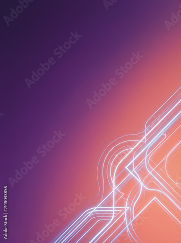 Purple to Coral Gradient Abstract Background with Particle Motion