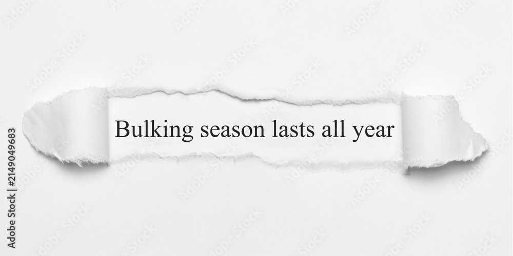 Obraz premium Bulking season lasts all year