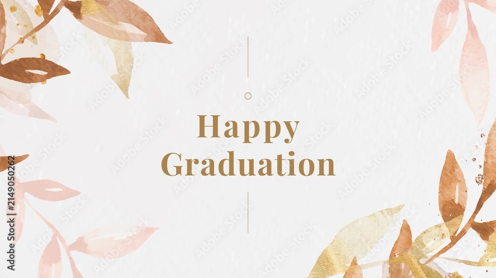 Obraz premium Happy graduation blog banner template