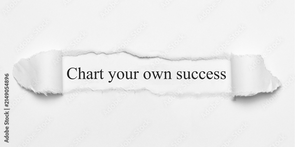 Obraz premium Chart your own success 