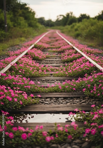 Bloom's Path: Overgrown Rails, Gentle Dusk