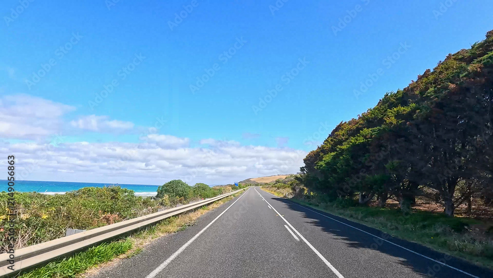 Obraz premium Scenic Coastal Drive Along the Great Ocean Road in Victoria Australia
