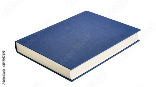 Cuadro en lienzo Closed blue hardcover book with cream pages